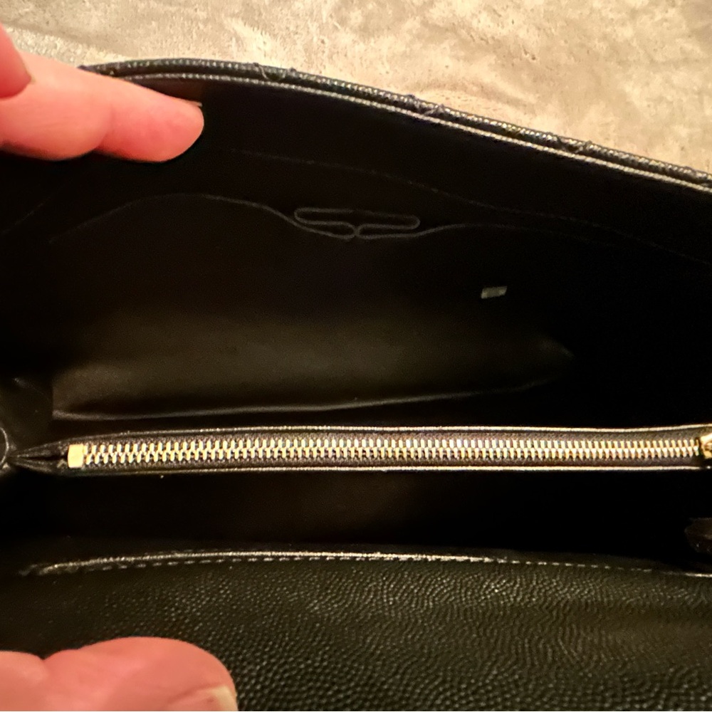 CHANEL CAVIAR MEDIUM COCO TOP HANDLE BAG BLACK✨ AUTHENTIC - Picture 11 of 16